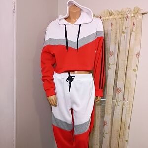 Baby Phat Red and White Track Pants & Joggers